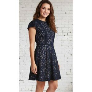 Altar'd State Floral Lace Mini Dress Black Size S